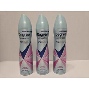 3x Degree Advanced Antiperspirant Deodorant Dry Spray 72H Body Heat Sheer Powder
